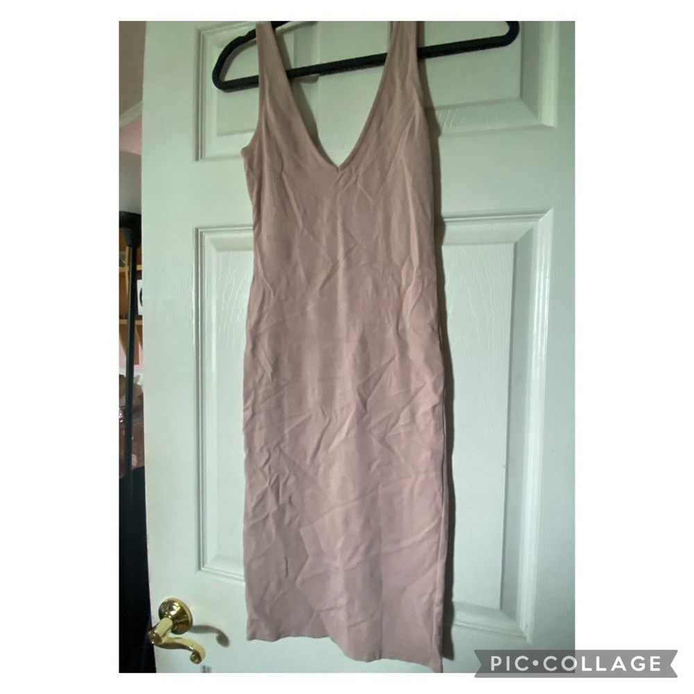 Long Nude Body-con dress